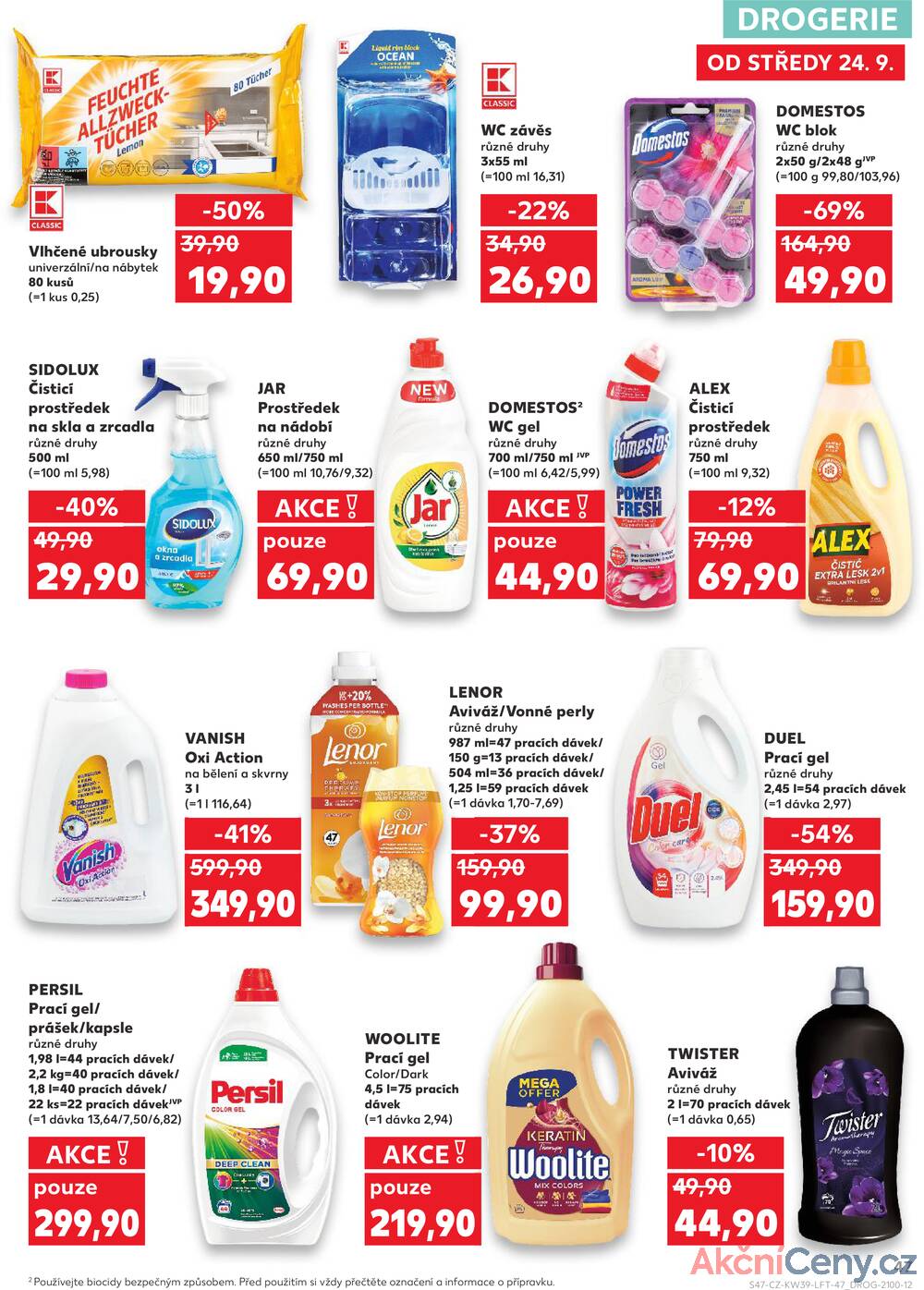 Leták Kaufland - Kaufland 24.9. - 30.9. - Kaufland - Plzeň (Sukova) - strana 47