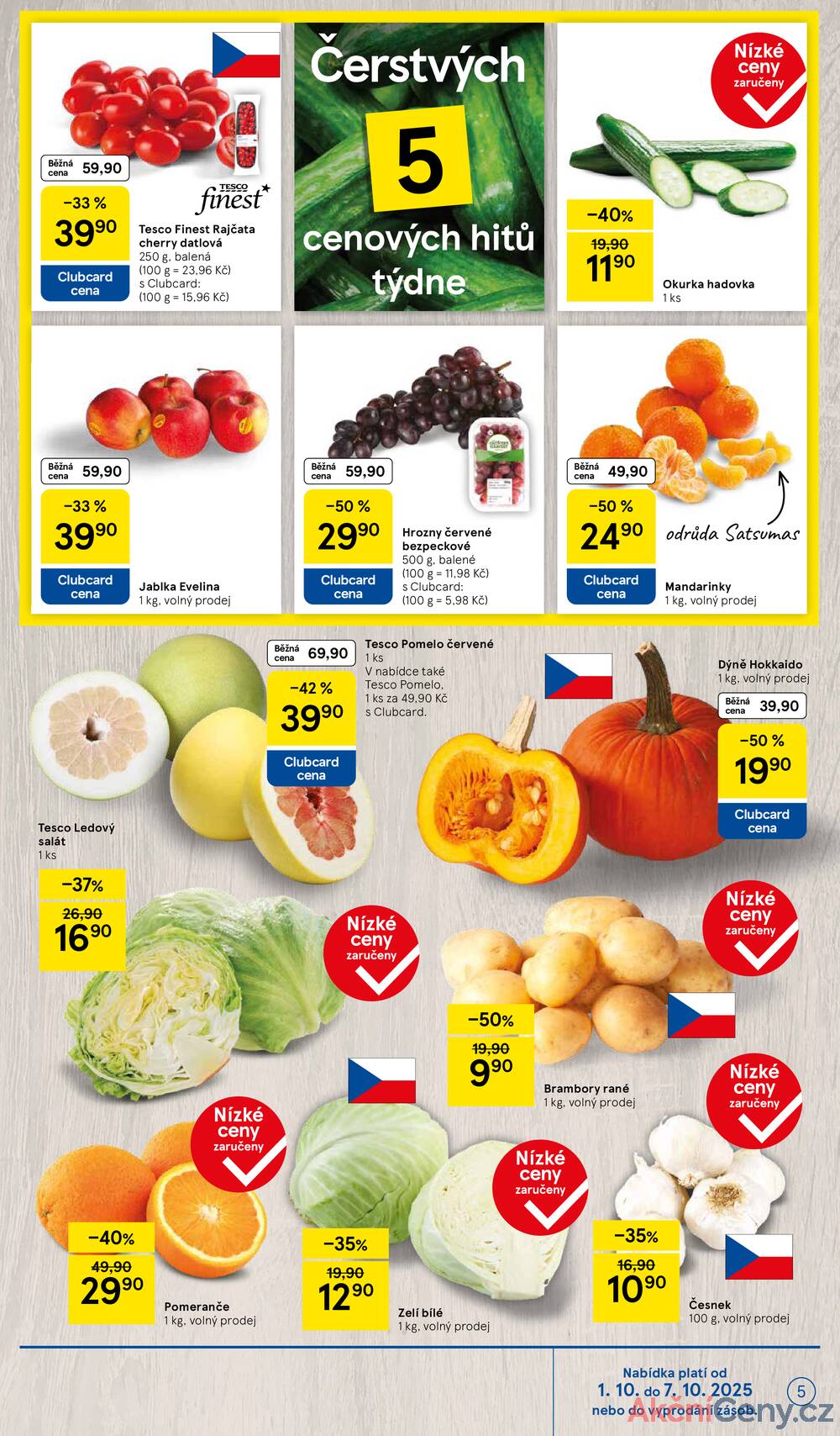 Leták Tesco - Tesco malé hypermarkety od 1.10. do 7.10.2025 - strana 5