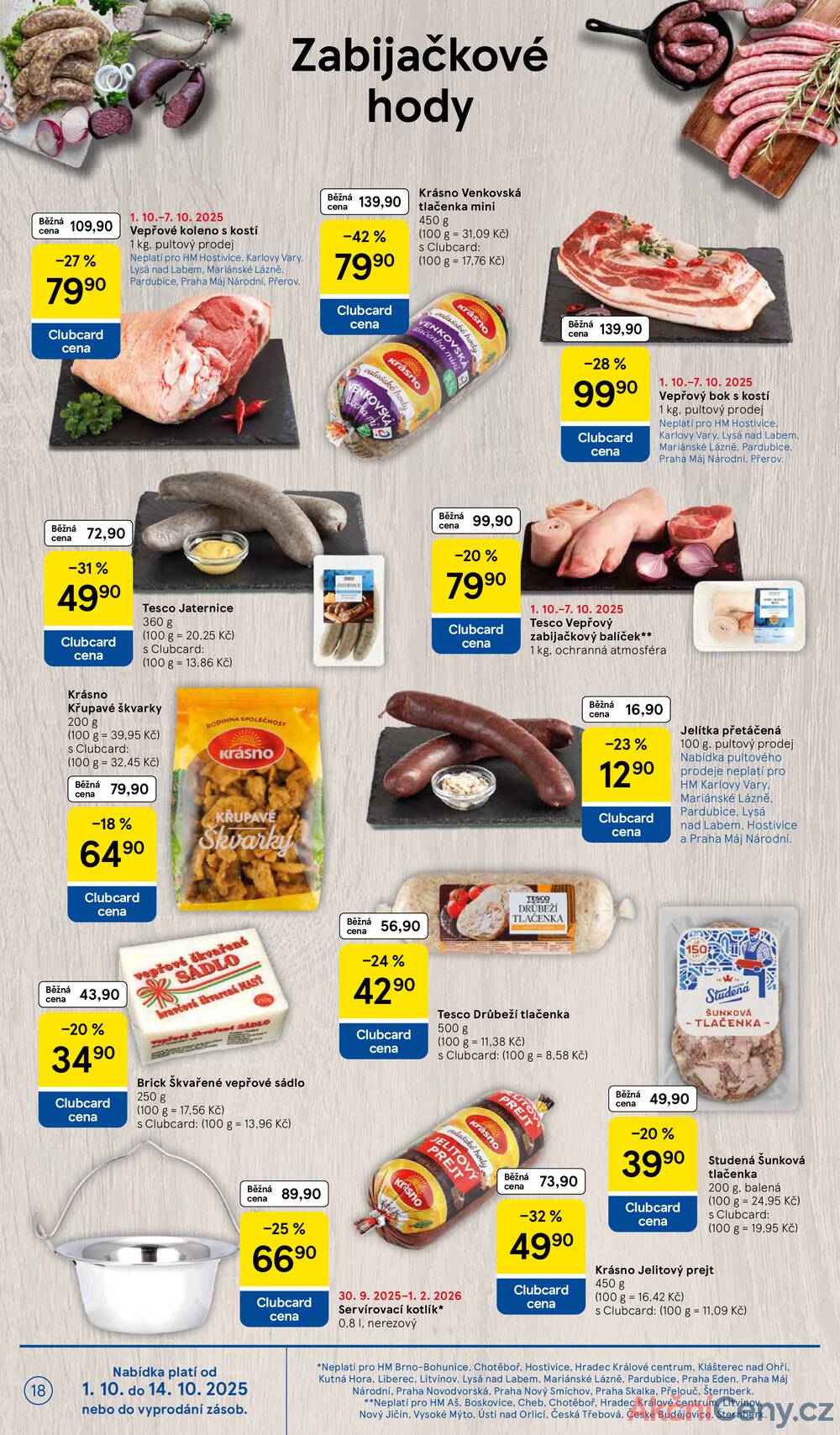 Leták Tesco - Tesco malé hypermarkety od 1.10. do 7.10.2025 - strana 18