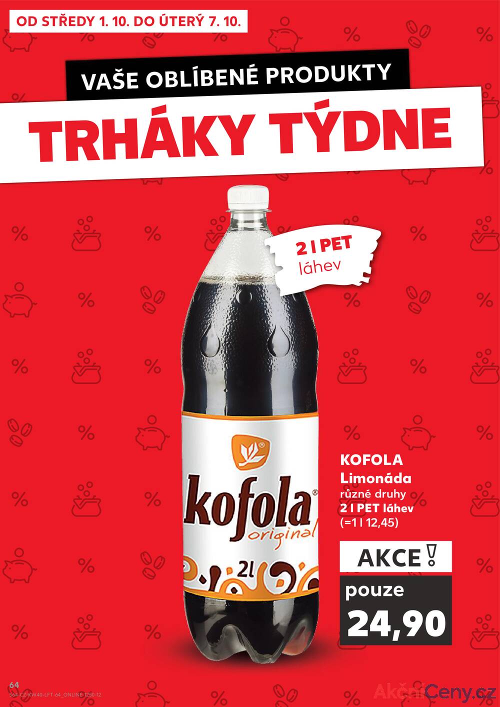 Leták Kaufland - Kaufland 1.10. - 7.10. - Kaufland - Třeboň - strana 64