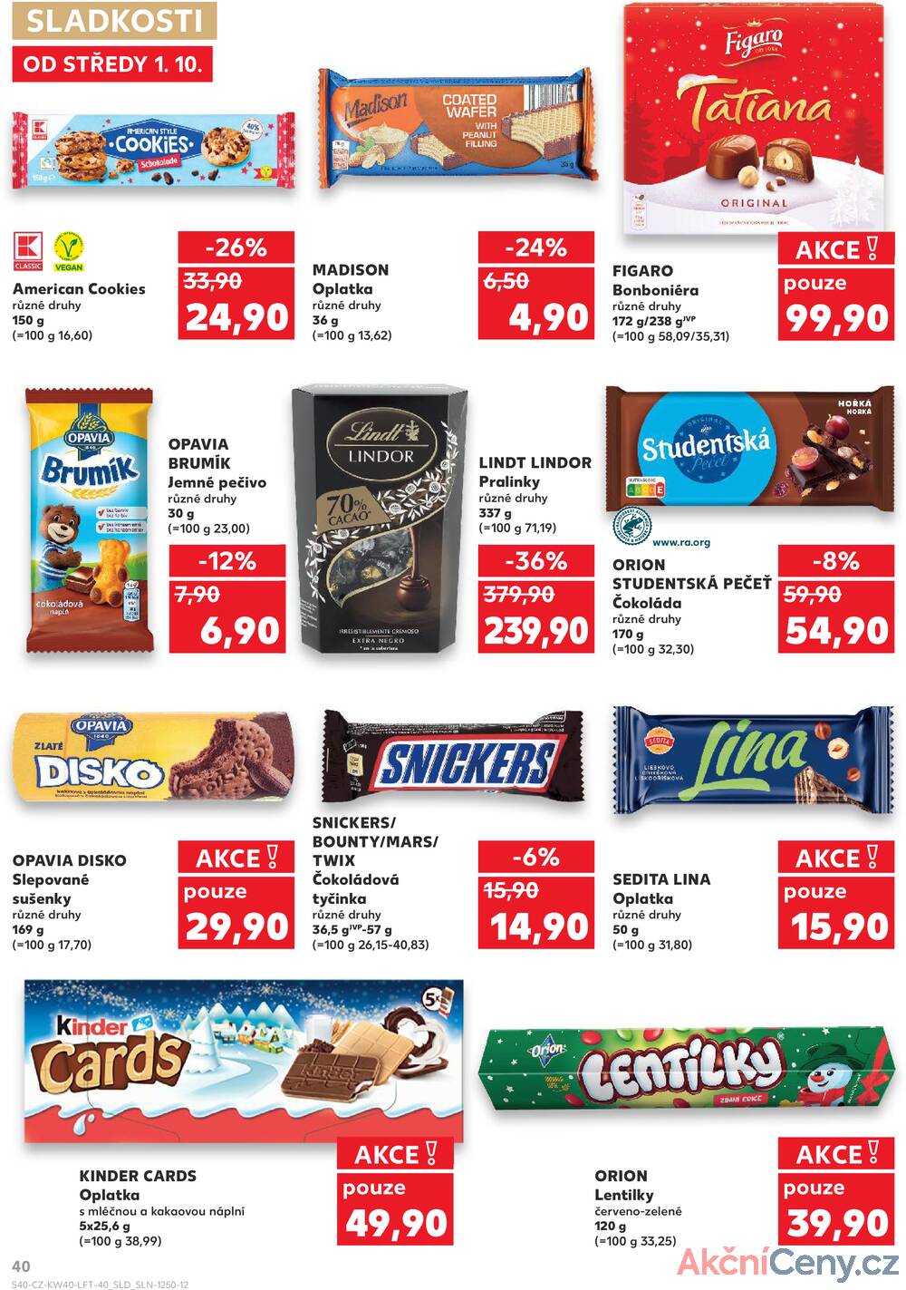 Leták Kaufland - Kaufland 1.10. - 7.10. - Kaufland - Náchod - strana 40