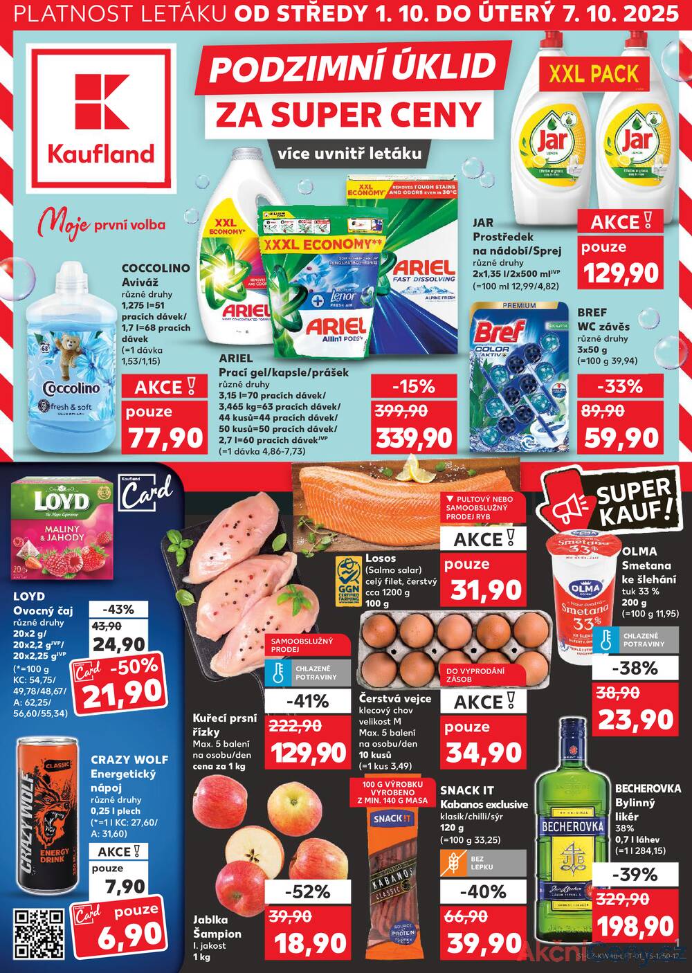 Leták Kaufland - Kaufland 1.10. - 7.10. - Kaufland - Nymburk - strana 1
