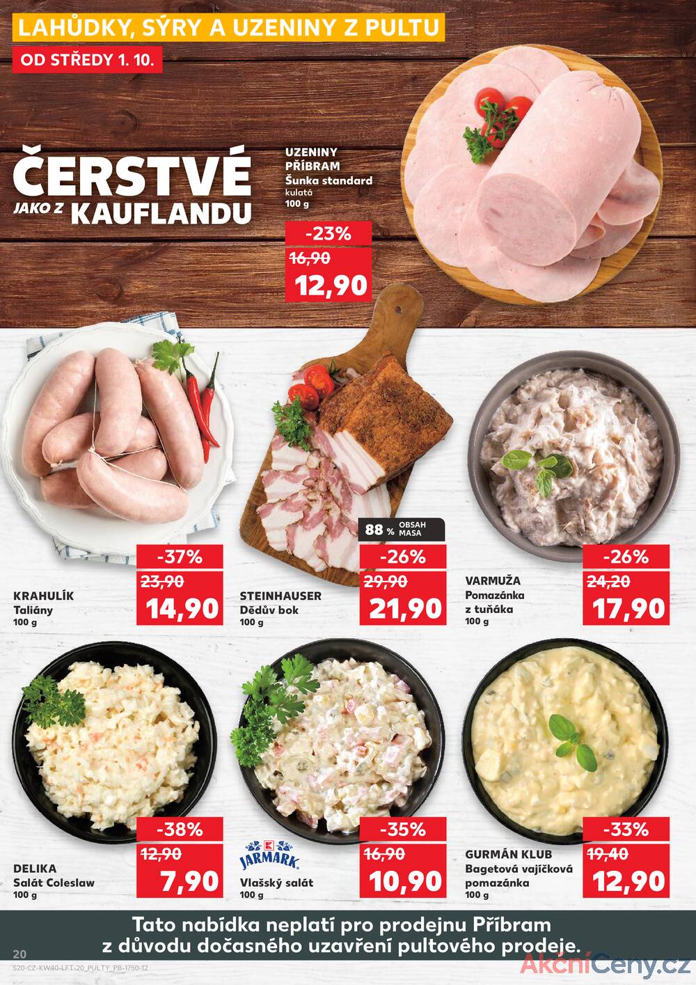Leták Kaufland - Kaufland 1.10. - 7.10. - Kaufland - Jindřichův Hradec - strana 20