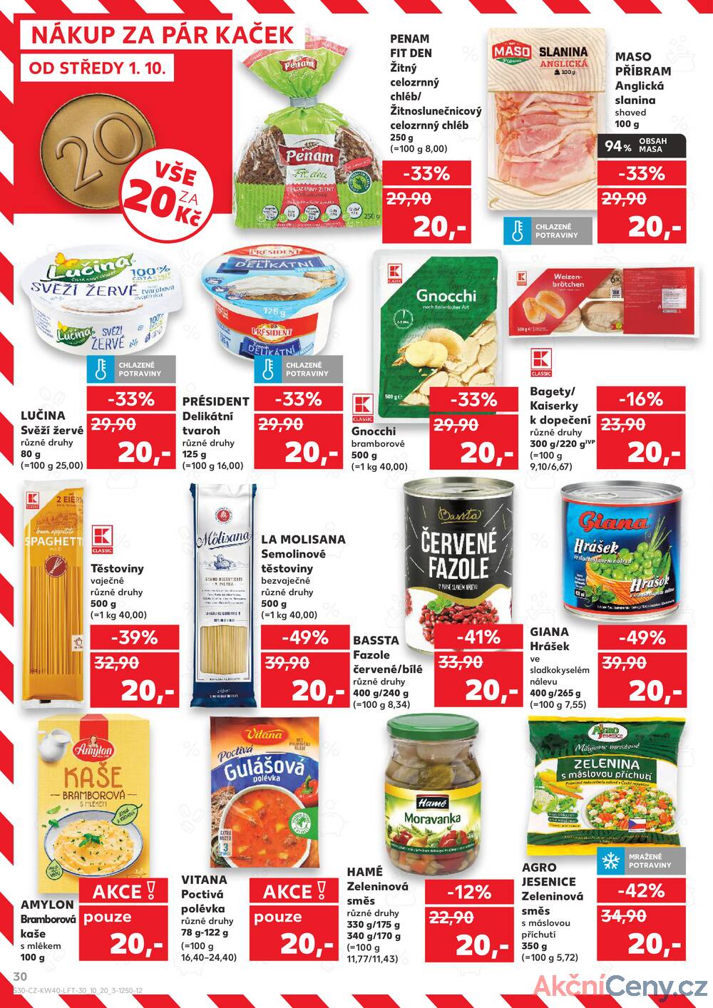 Leták Kaufland - Kaufland 1.10. - 7.10. - Kaufland - Praha 12 (Modřany) - strana 30