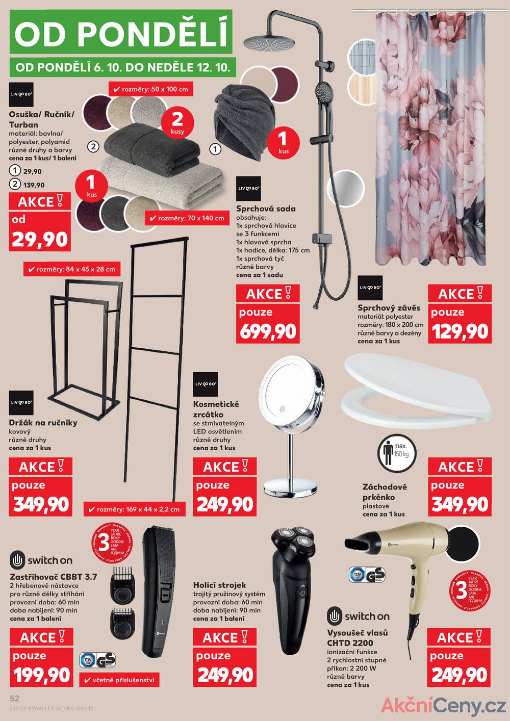 Leták Kaufland - Kaufland 1.10. - 7.10. - Kaufland - Pelhřimov - strana 52