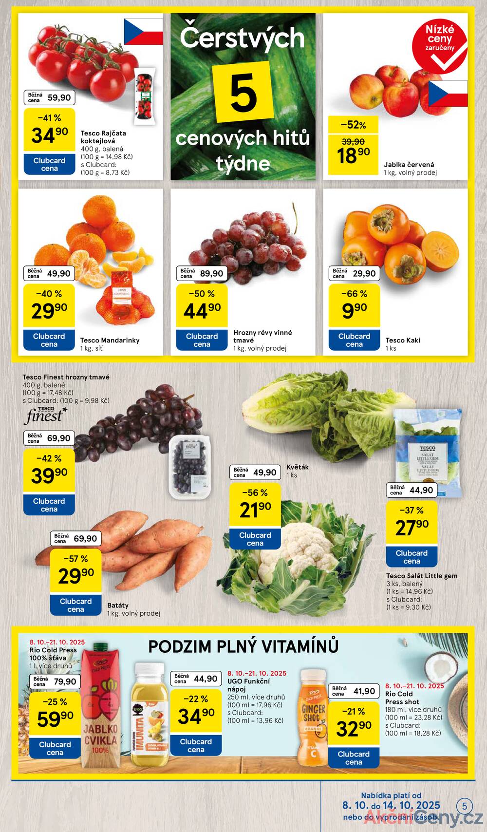 Leták Tesco - Tesco malé hypermarkety od 8.10. do 14.10.2025 - strana 5