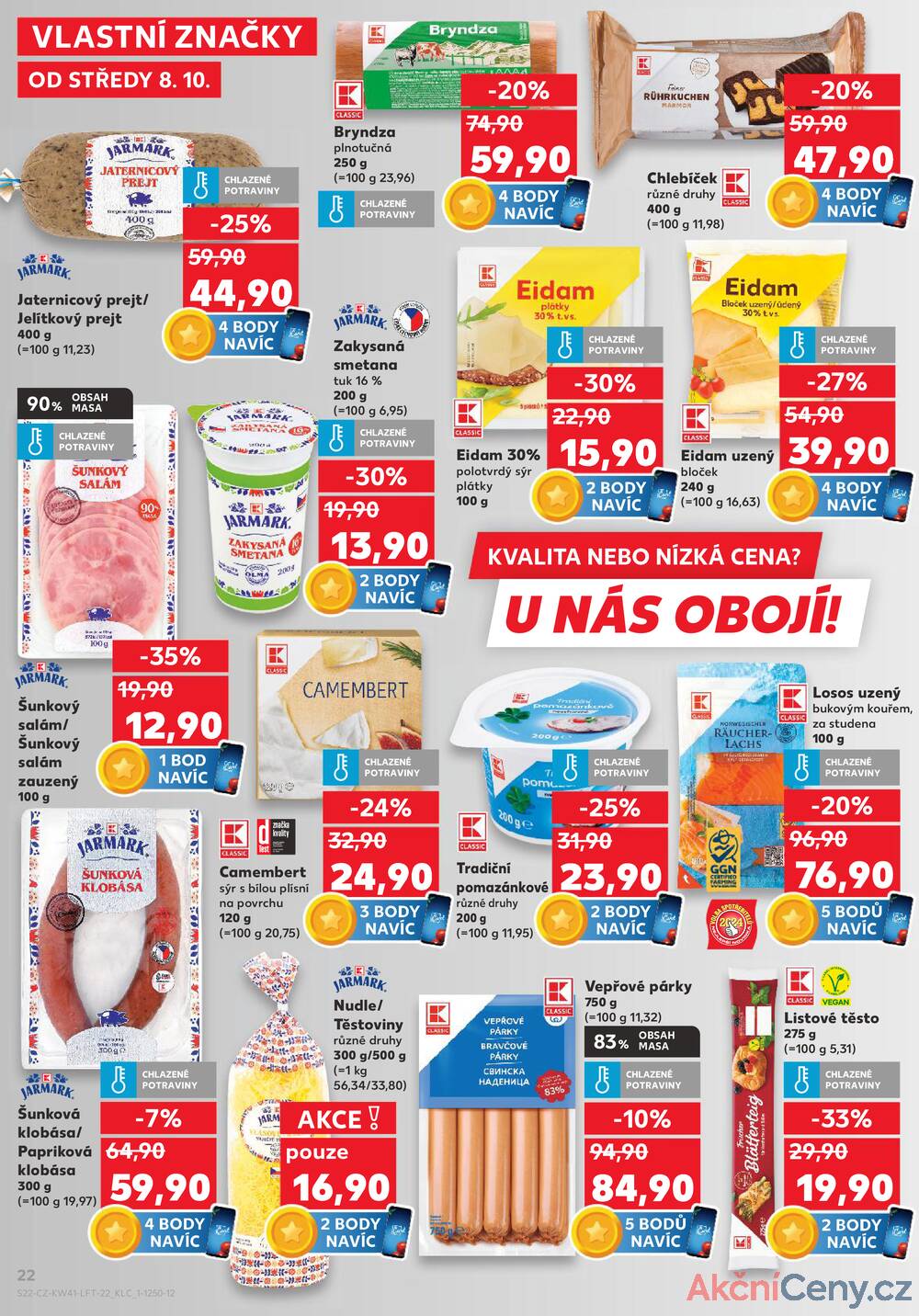 Leták Kaufland - Kaufland 8.10. - 14.10. - Kaufland - Třeboň - strana 22