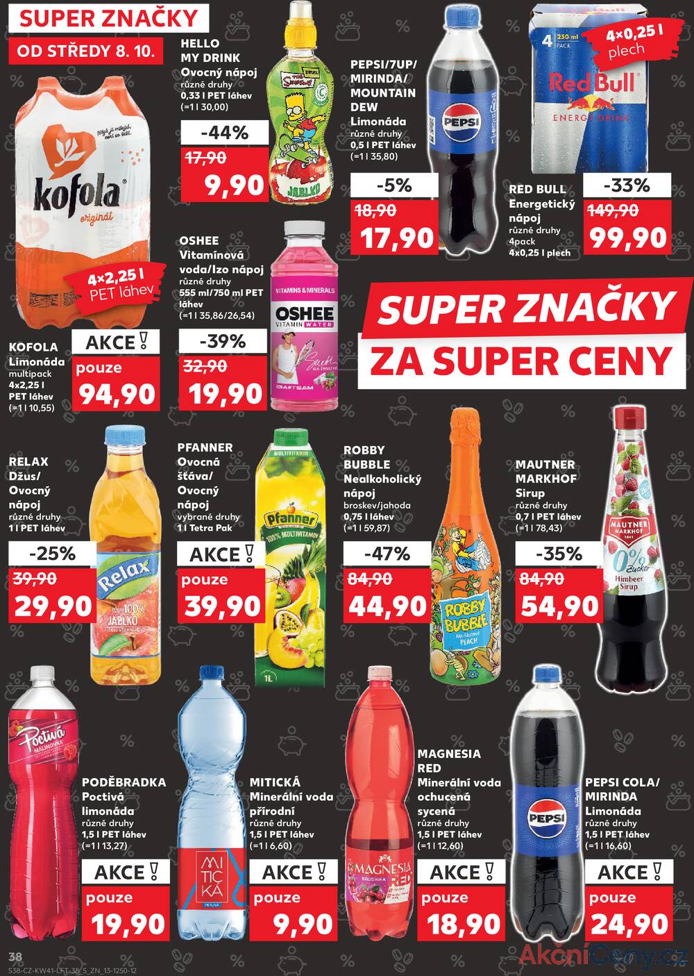 Leták Kaufland - Kaufland 8.10. - 14.10. - Kaufland - Příbram - strana 38