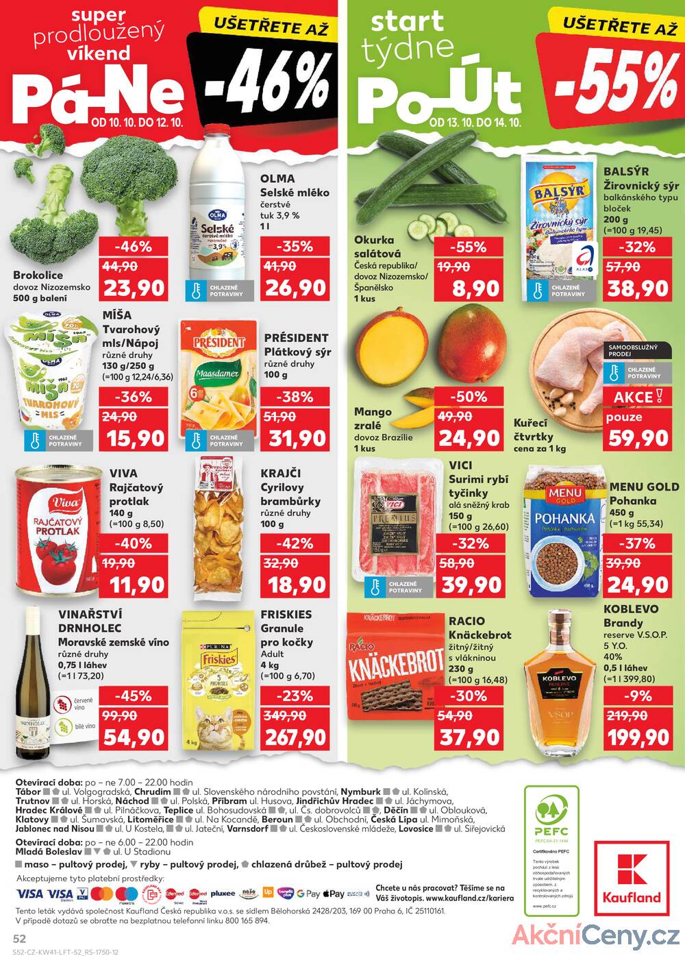 Leták Kaufland - Kaufland 8.10. - 14.10. - Kaufland - Příbram - strana 52