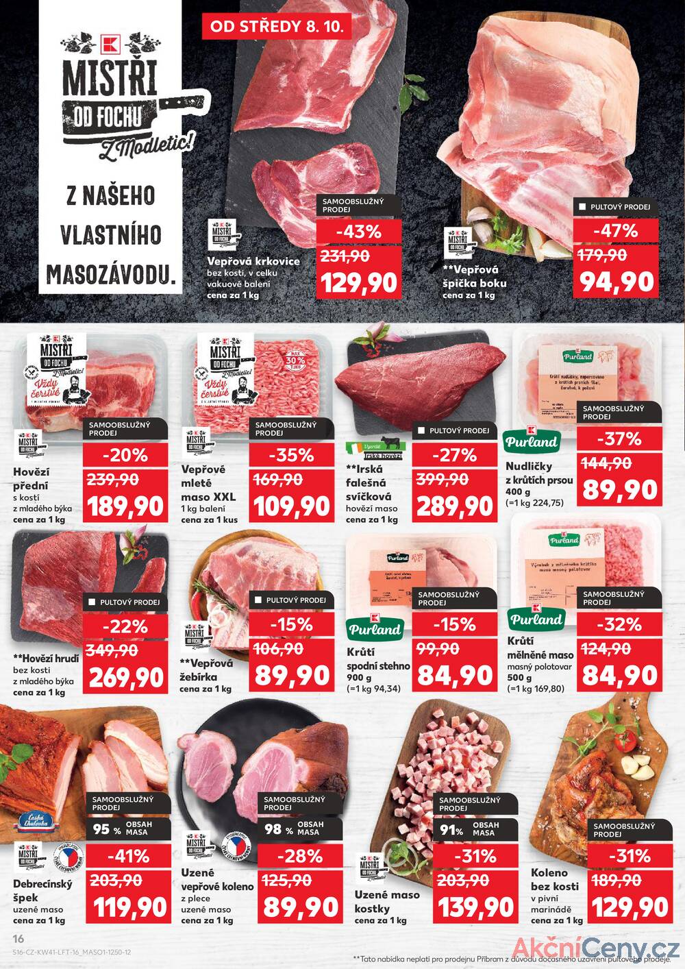 Leták Kaufland - Kaufland 8.10. - 14.10. - Kaufland - Jičín - strana 16
