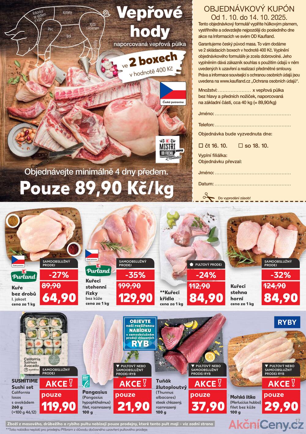 Leták Kaufland - Kaufland 8.10. - 14.10. - Kaufland - Jičín - strana 17