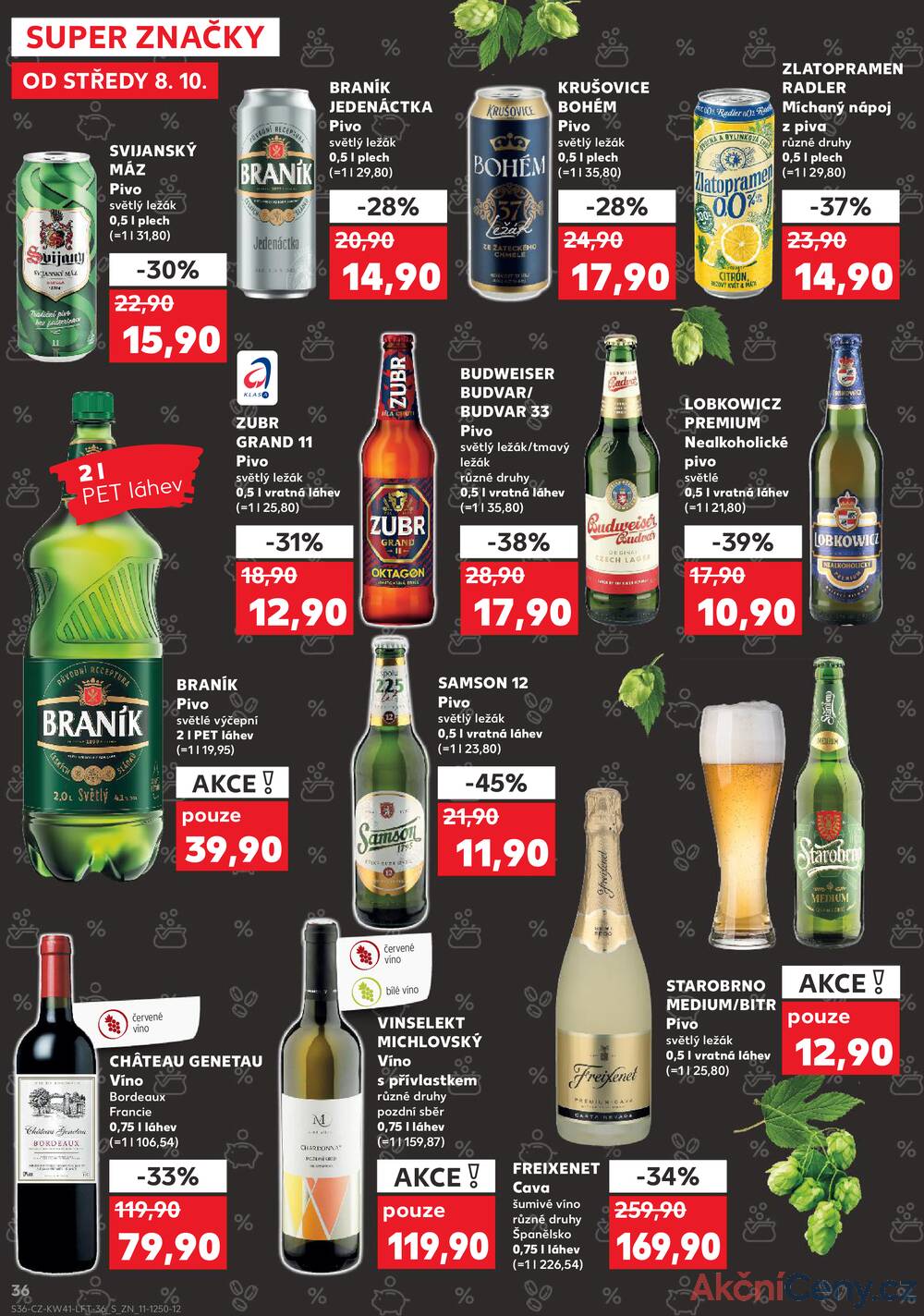 Leták Kaufland - Kaufland 8.10. - 14.10. - Kaufland - Znojmo (Dukelských bojovníků) - strana 36