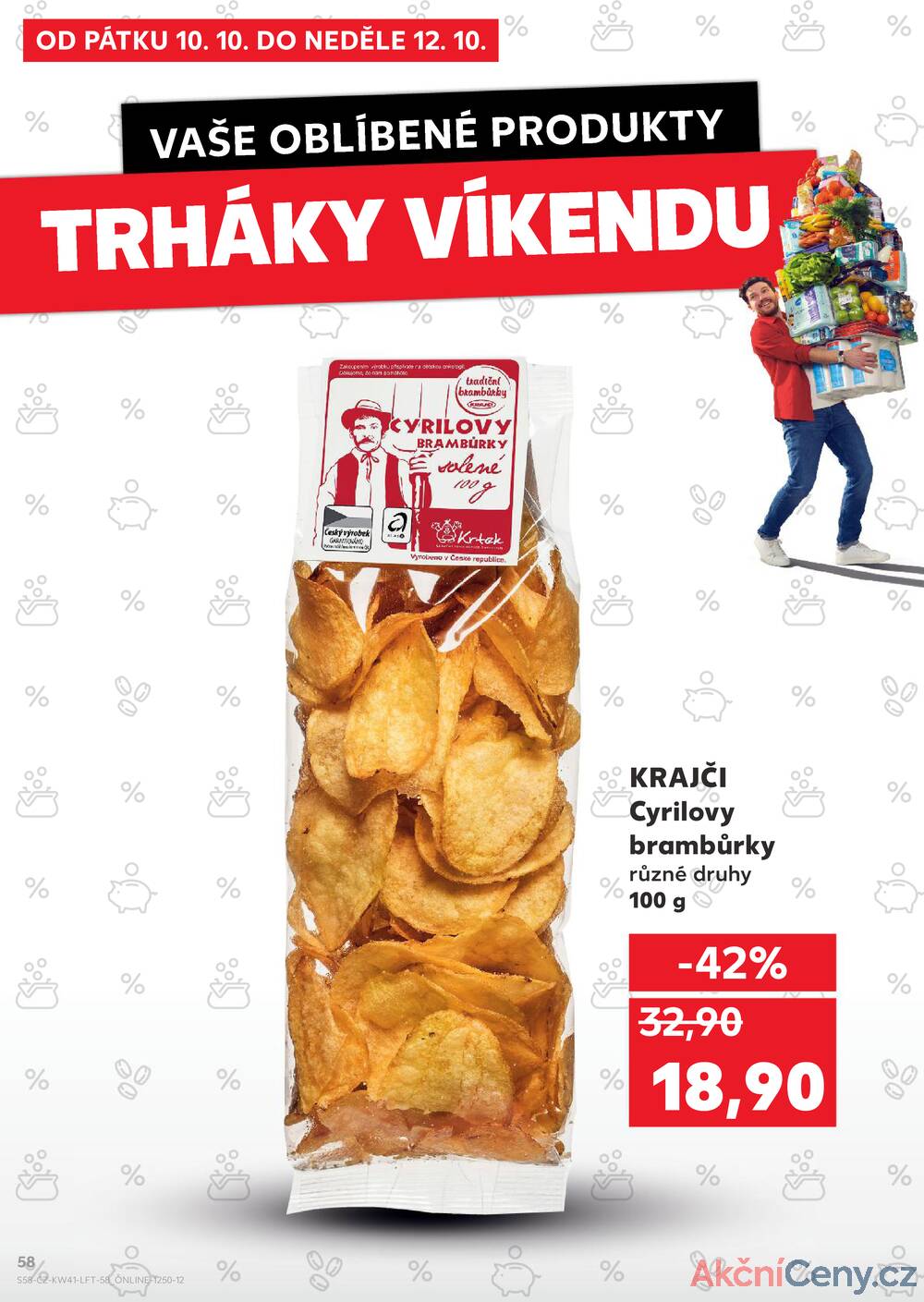 Leták Kaufland - Kaufland 8.10. - 14.10. - Kaufland - Znojmo (Dukelských bojovníků) - strana 58