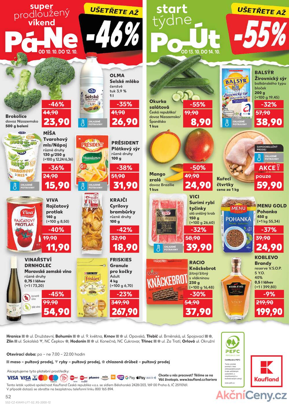 Leták Kaufland - Kaufland 8.10. - 14.10. - Kaufland - Zlín - Vršava - strana 52