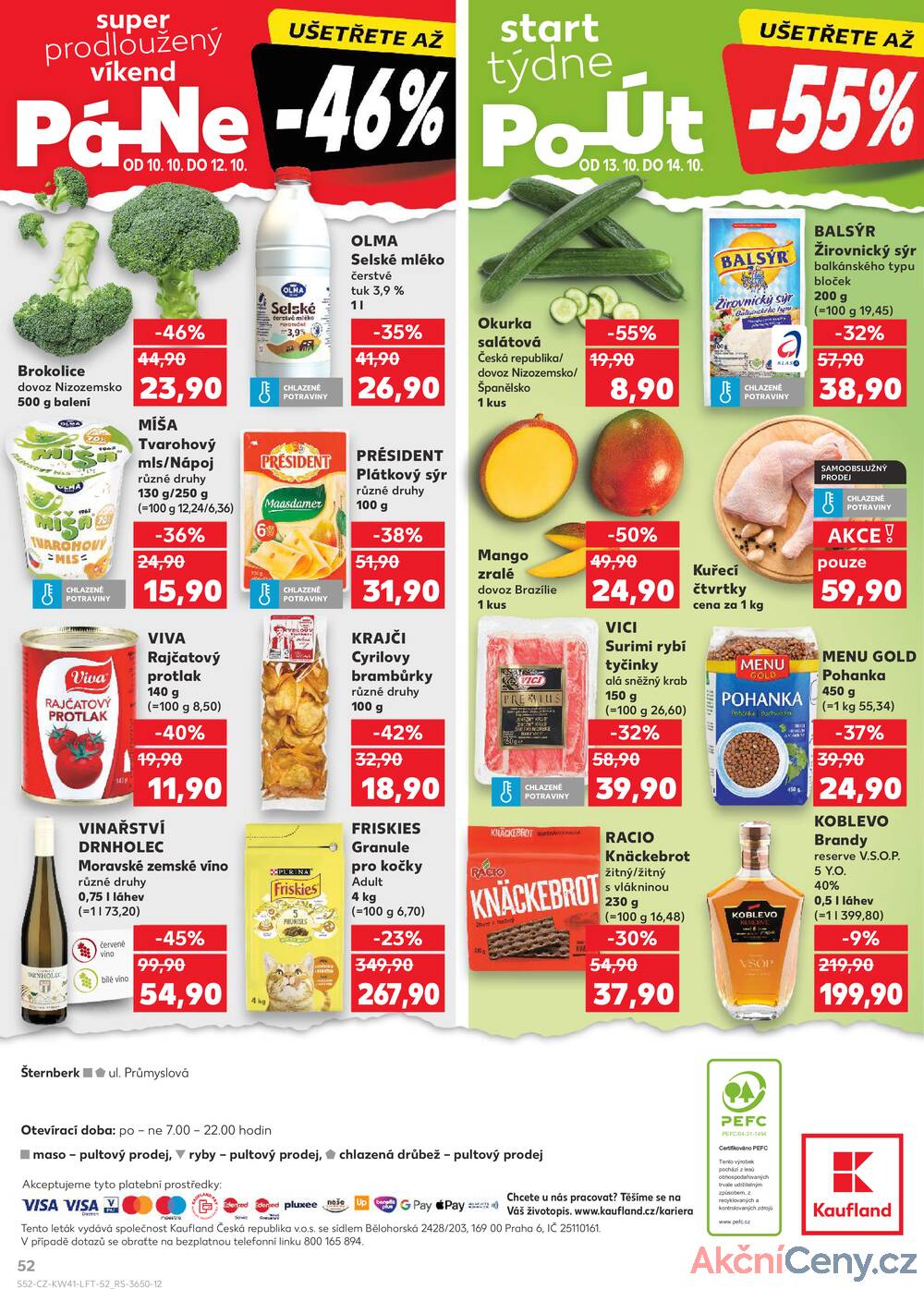 Leták Kaufland - Kaufland 8.10. - 14.10. - Kaufland - Šternberk - strana 52