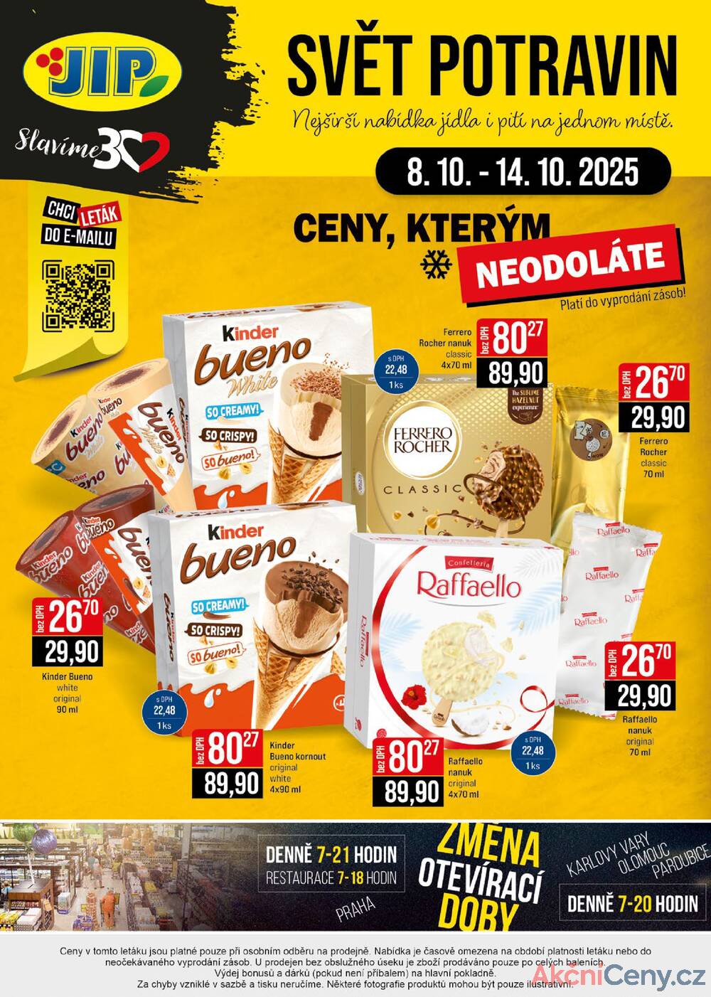 Leták JIP - JIP Cash & Carry Brno, Praha, Ostrava, Jilemnice, Pardubice, Ostrava, Karlovy Vary, Olomouc a Zlín od 8.10. do 14.10.2025 - strana 24