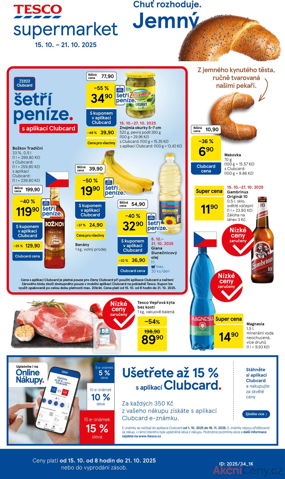 Leták Tesco - Tesco malé hypermarkety od 15.10. do 21.10.2025 - strana 1 Leták Tesco - Tesco malé hypermarkety od 15.10. do 21.10.2025 - strana 1