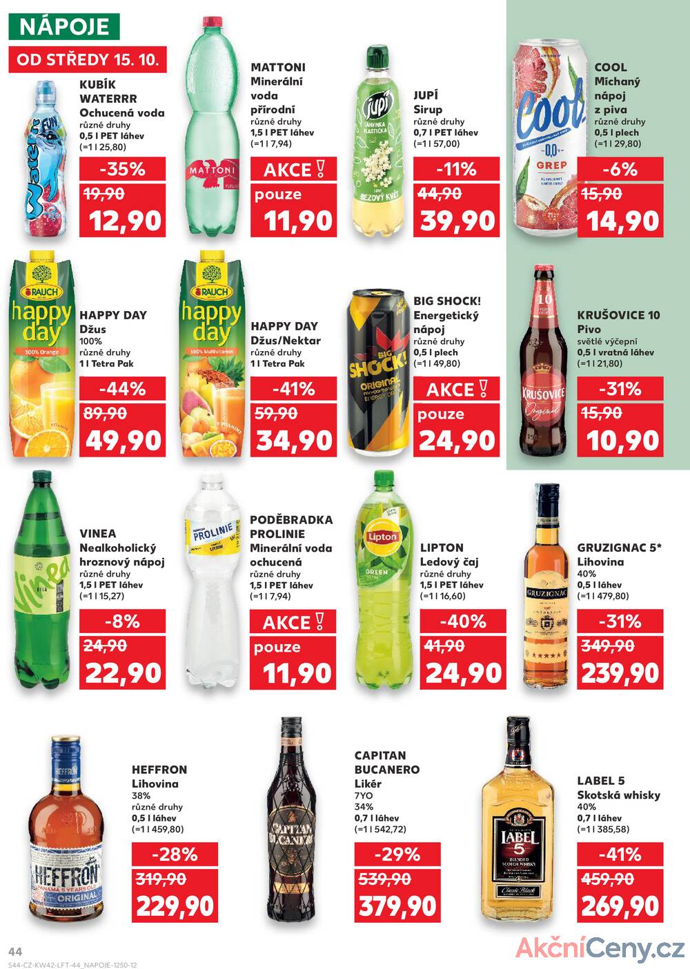 Leták Kaufland - Kaufland 15.10. - 21.10. - Kaufland - Prachatice - strana 44
