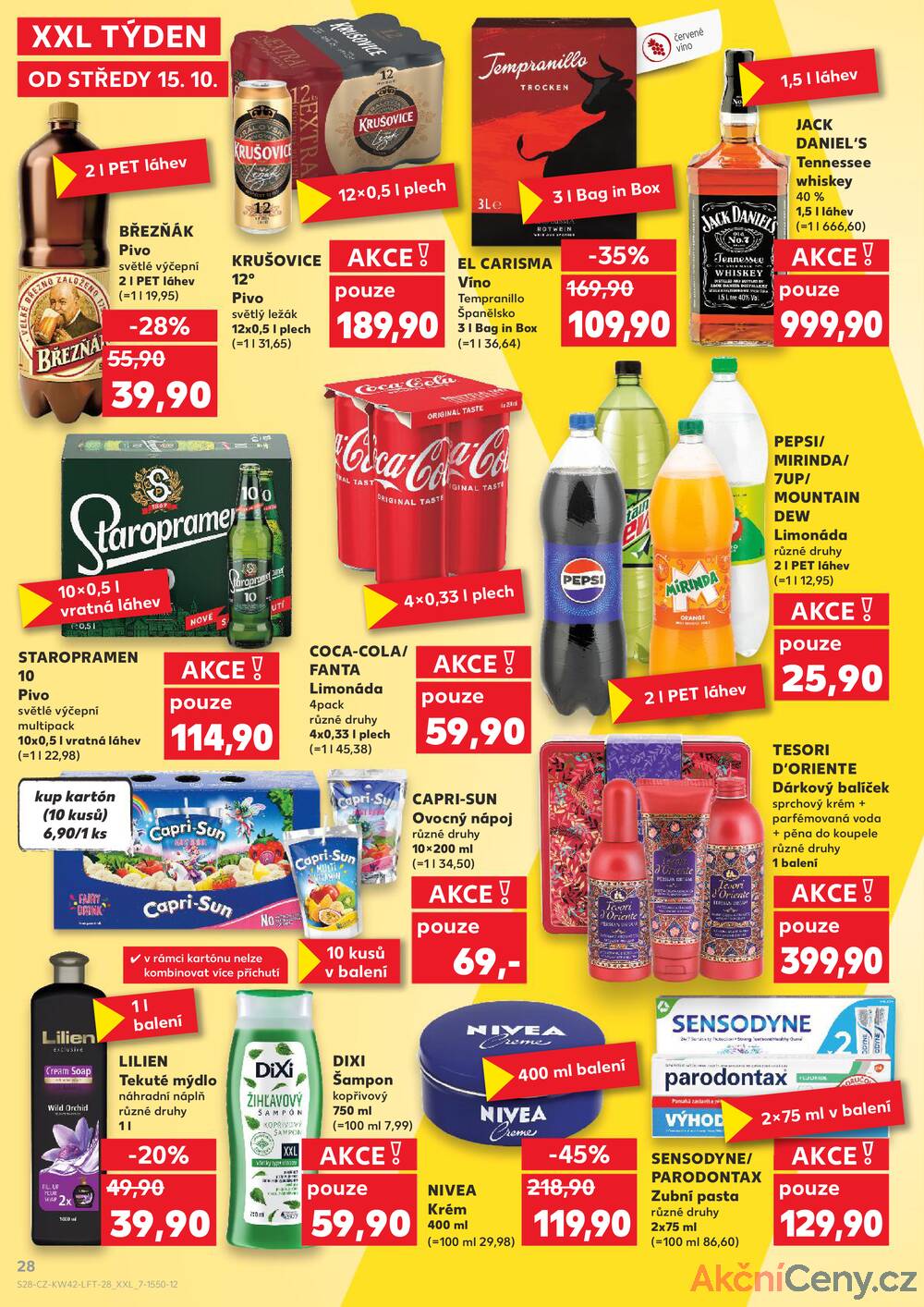 Leták Kaufland - Kaufland 15.10. - 21.10. - Kaufland - Trutnov - strana 28