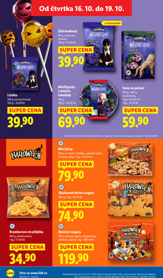 Lidl Čtvrtek od 16.10. do 19.10.2025