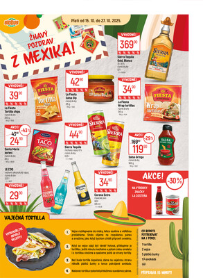 Akční leták Globus 15.10. - 27.10.2025 - Globus Praha - Čakovice