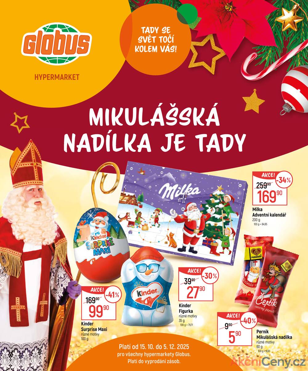 Leták Globus
		  platný do 5.12.2025 - strana 1