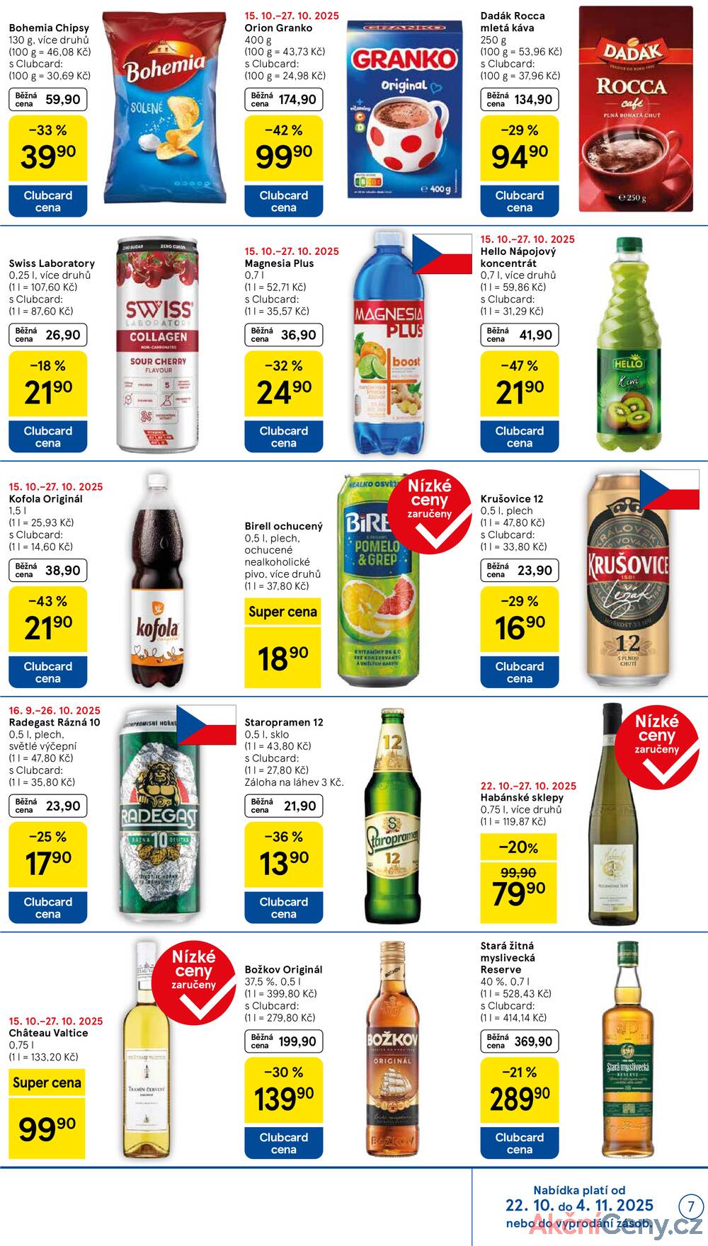 Leták Tesco - Tesco supermarkety od 22.10. do 28.10.2025 - strana 7 Leták Tesco - Tesco supermarkety od 22.10. do 28.10.2025 - strana 7