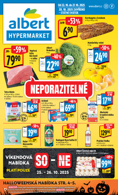Leták Albert Hypermarket Jihomoravský od 22.10. do 27.10.2025