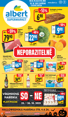 Leták Albert Supermarket Jihomoravský od 22.10. do 27.10.2025