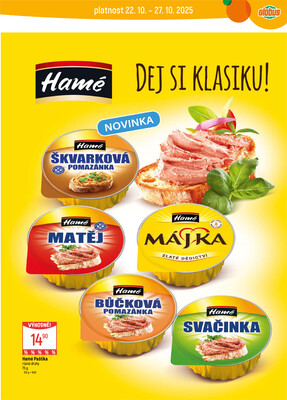 Akční leták Globus 22.10. - 27.10.2025 - Globus Praha - Zličín