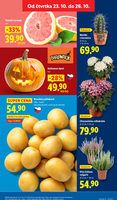 Lidl Čtvrtek od 23.10. do 26.10.2025