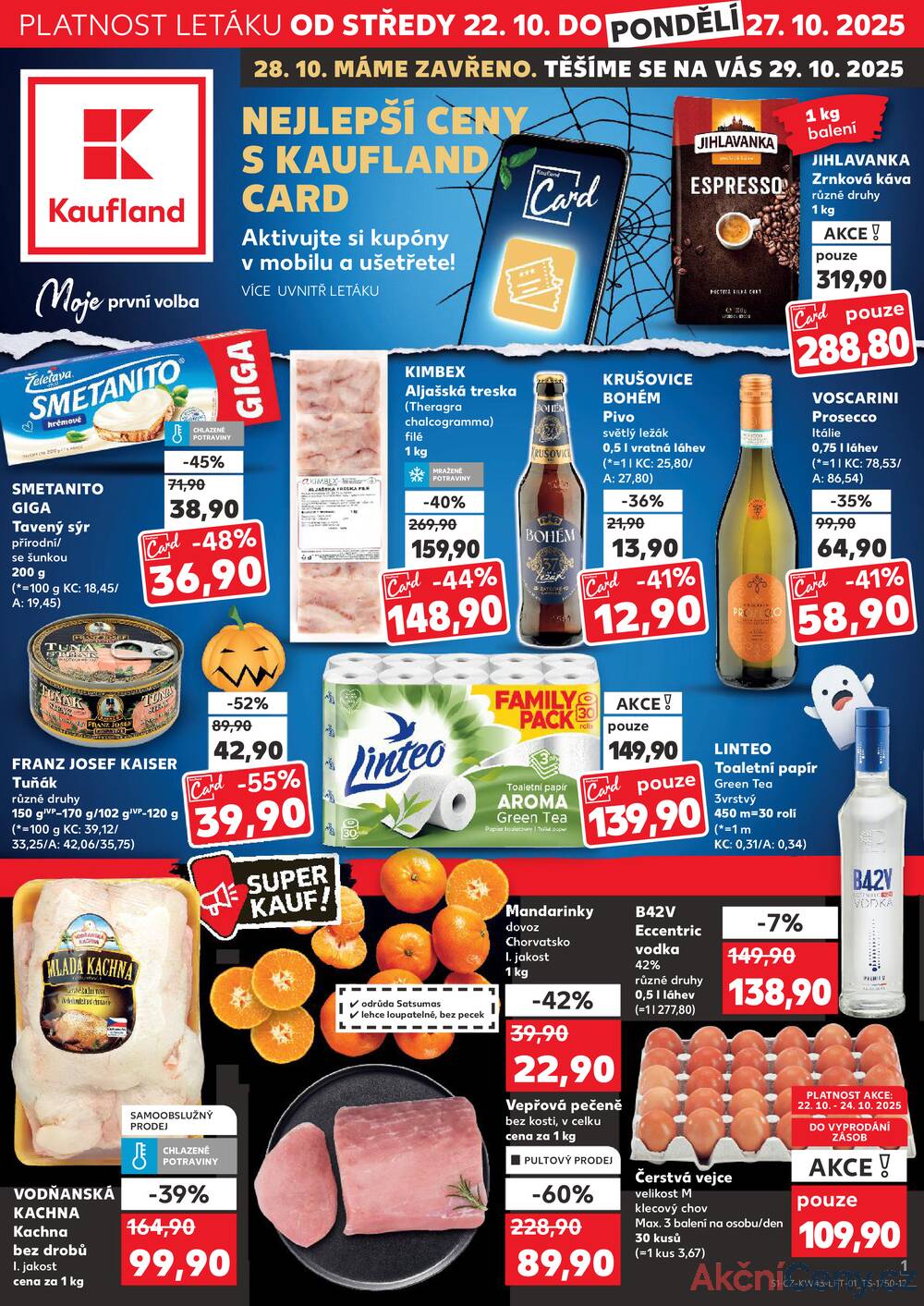 Leták Kaufland - Kaufland 22.10. - 27.10. - Kaufland - Mladá Boleslav - strana 1