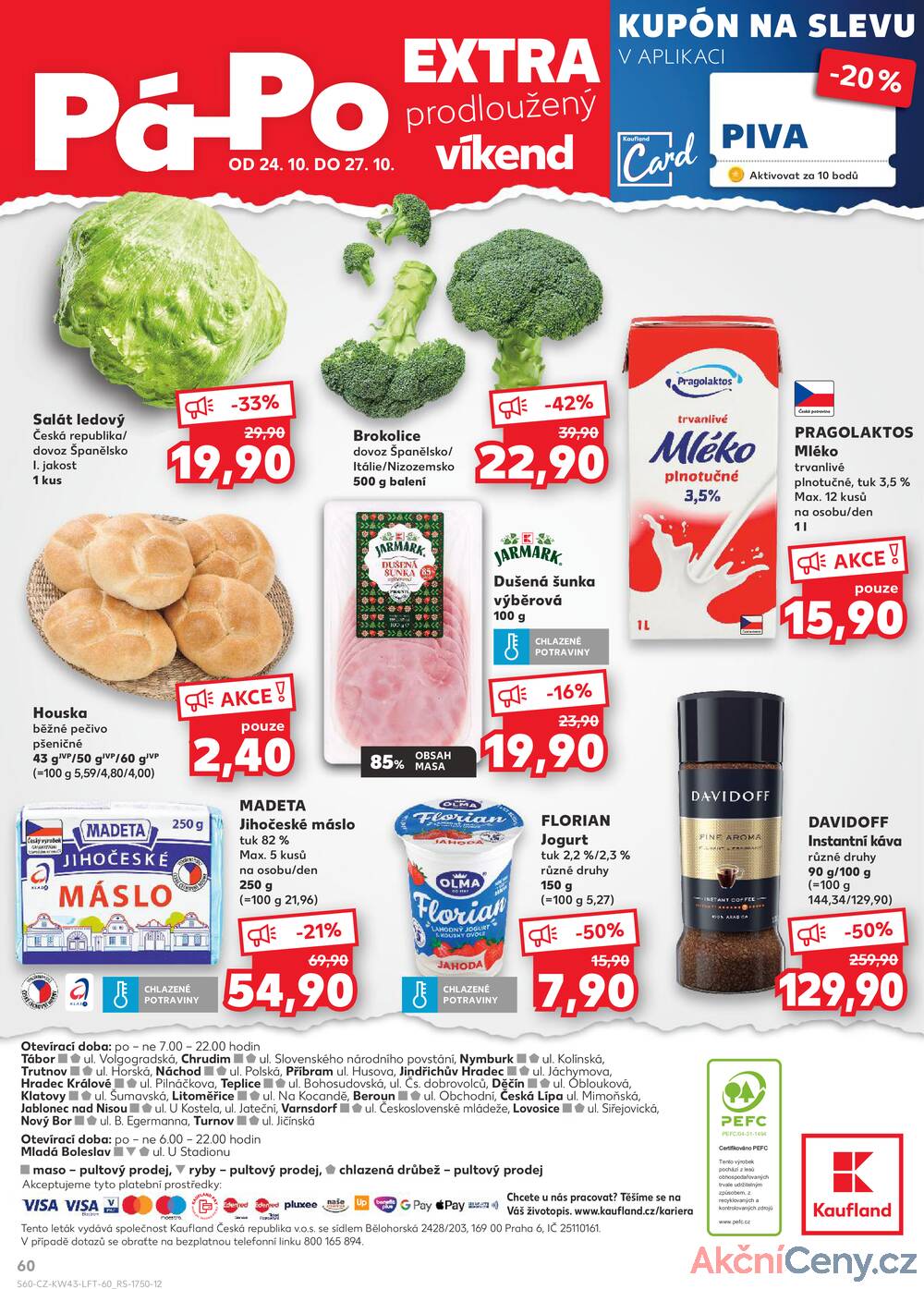Leták Kaufland - Kaufland 22.10. - 27.10. - Kaufland Turnov Sobotecká - strana 60