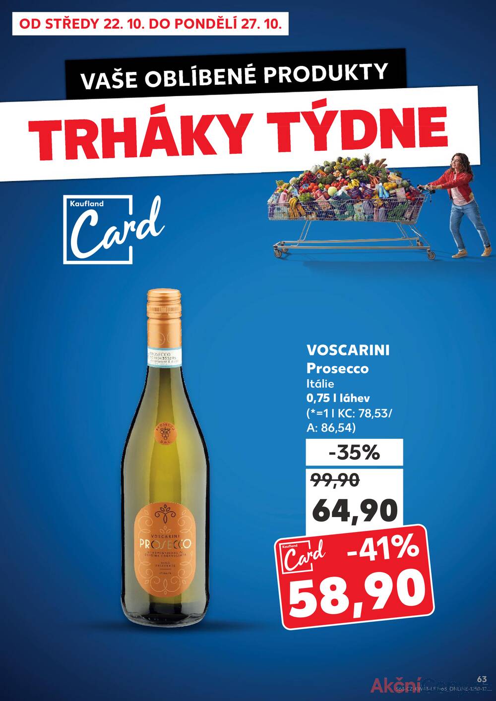 Leták Kaufland - Kaufland 22.10. - 27.10. - Kaufland - Benešov - strana 63