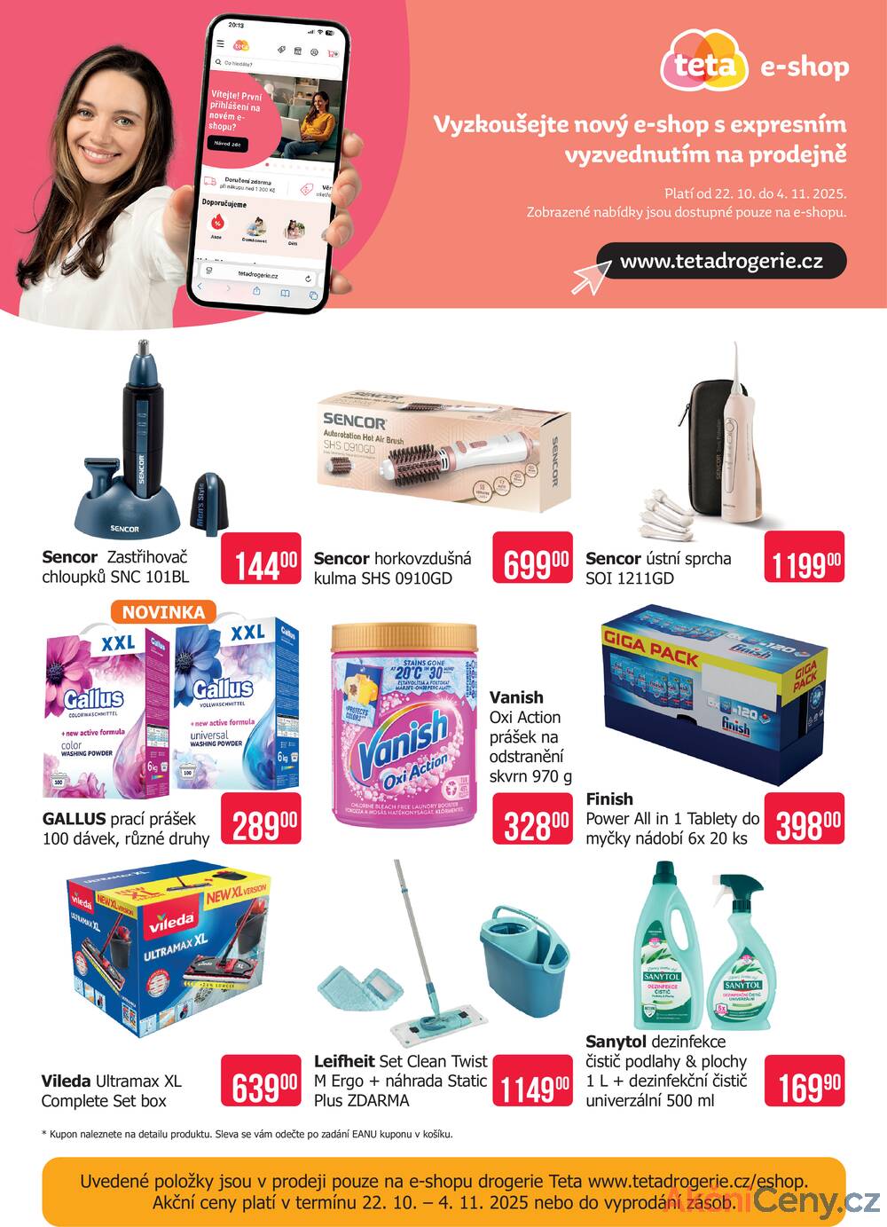 Leták Teta drogerie
		  platný do 4.11.2025 - strana 1