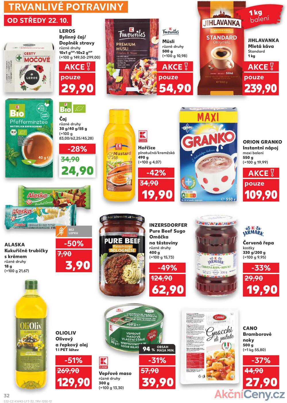 Leták Kaufland - Kaufland 22.10. - 27.10. - Kaufland Poděbrady - U Garáží - strana 32