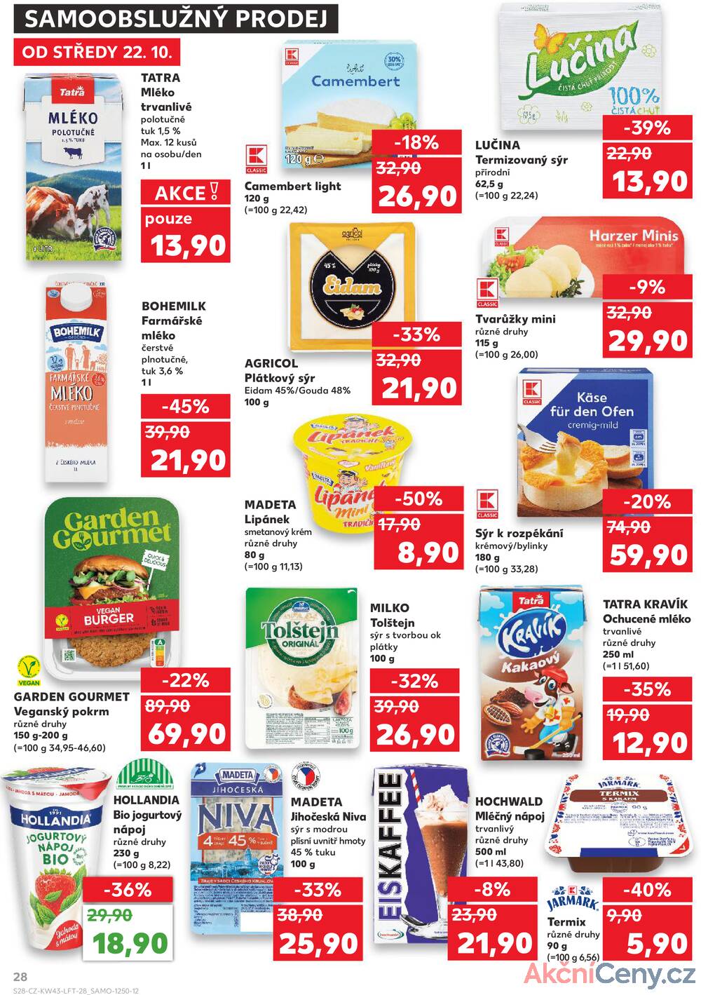 Leták Kaufland - Kaufland 22.10. - 27.10. - Kaufland - Havířov (U Stadionu) - strana 28