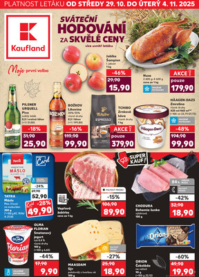 Leták Kaufland 28.10. - 4.11. - Kaufland - Sokolov