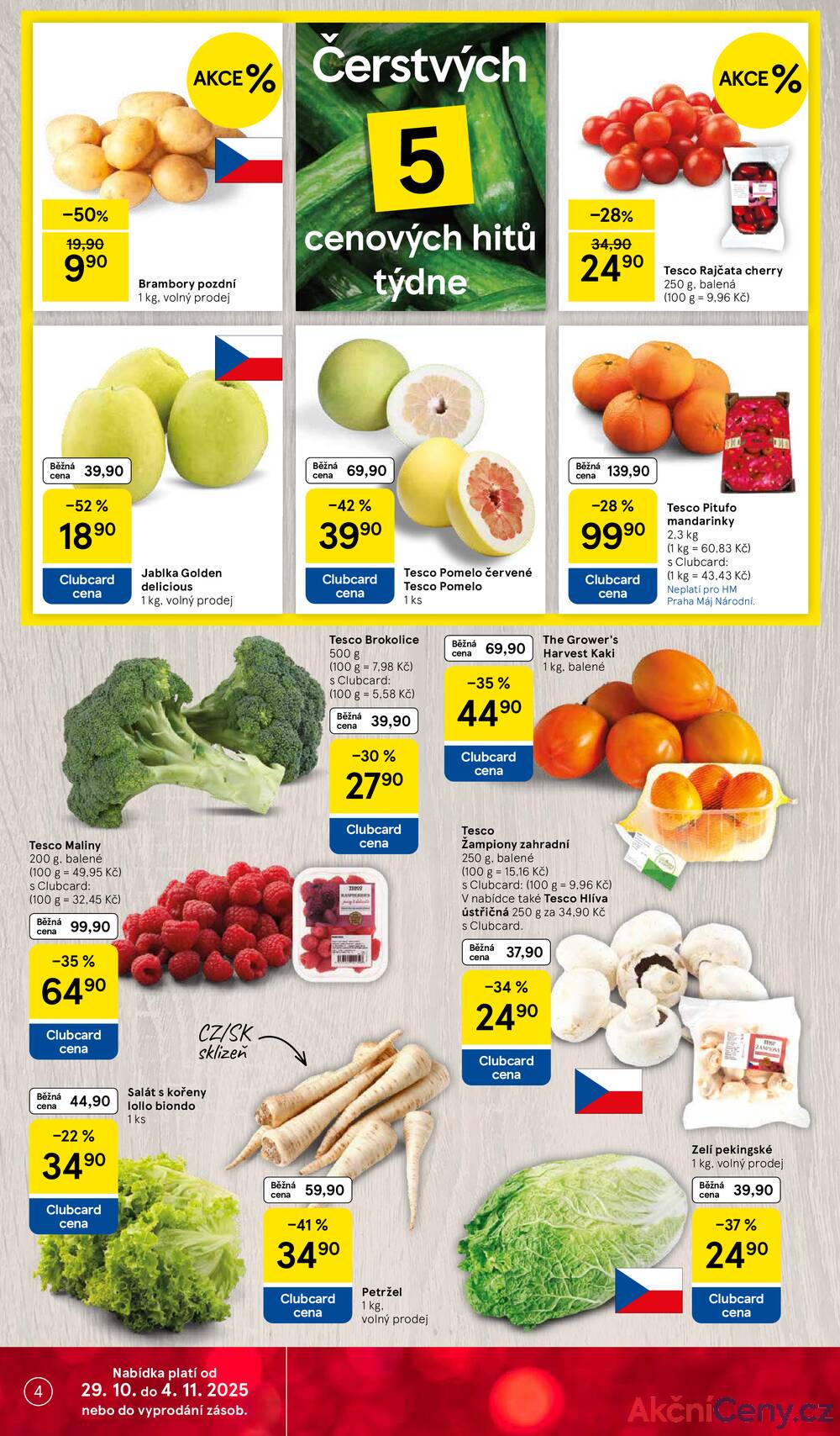 Leták Tesco
		  platný do 4.11.2025 - strana 4