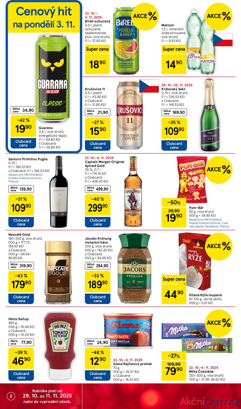 Leták Tesco
		  platný do 4.11.2025 - strana 8