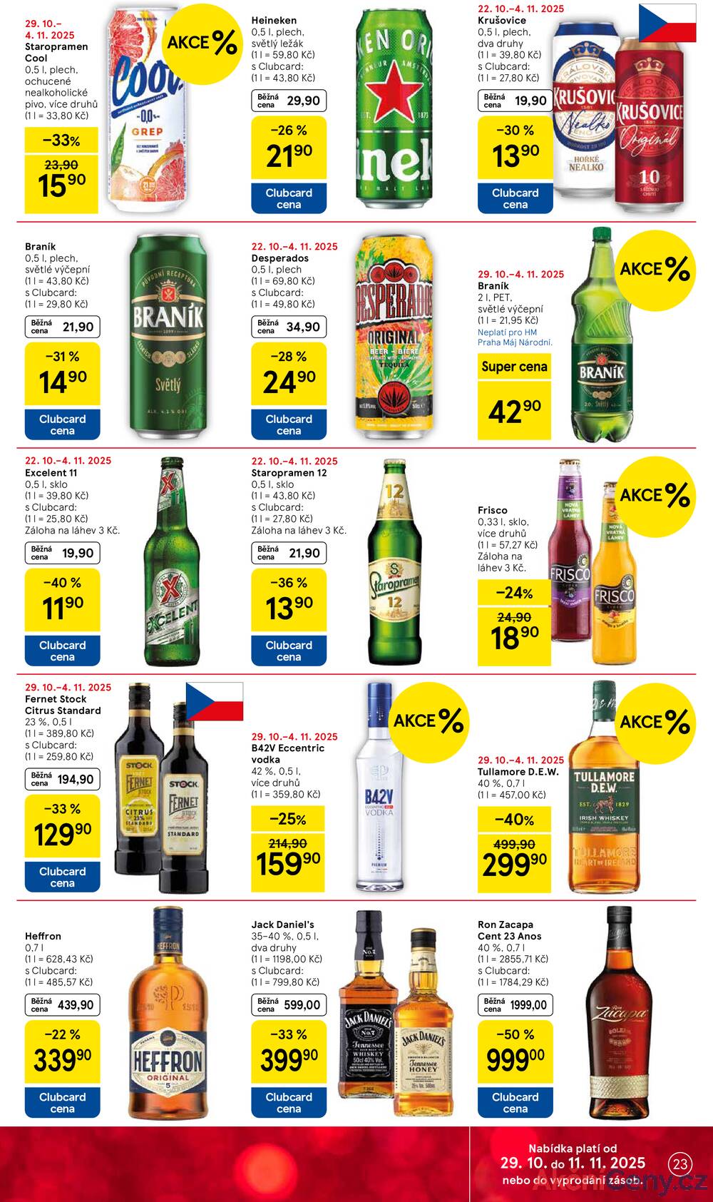 Leták Tesco - Tesco malé hypermarkety od 29.10. do 4.11.2025 - strana 23 Leták Tesco - Tesco malé hypermarkety od 29.10. do 4.11.2025 - strana 23