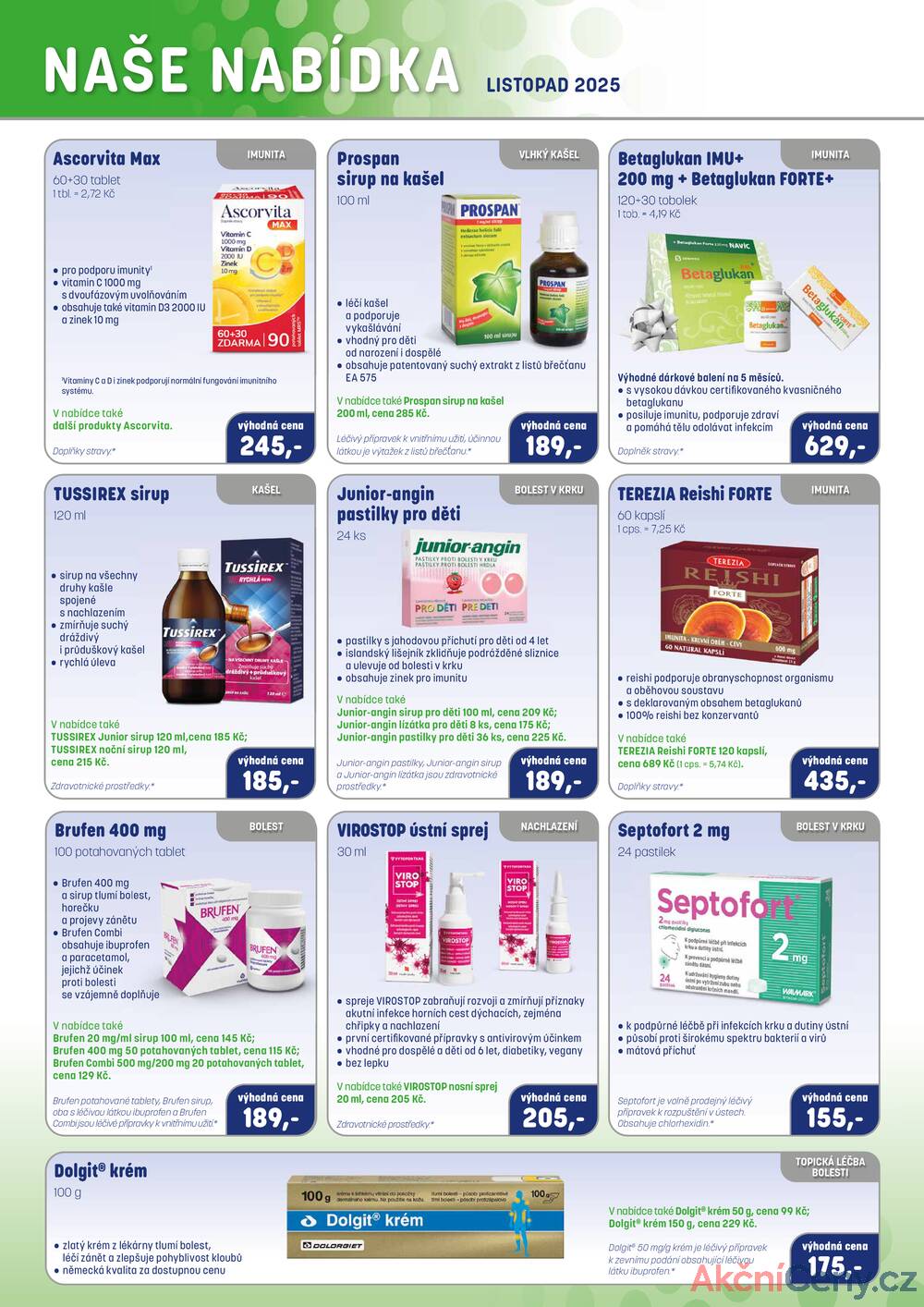 Leták PharmaPoint
platný do 30.11.2025 - strana 2