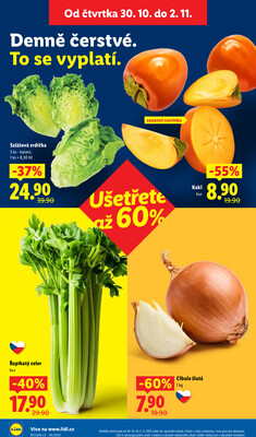 Lidl Čtvrtek od 30.10. do 2.11.2025