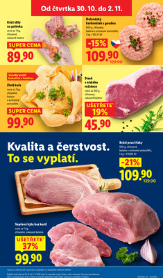 Lidl Čtvrtek od 30.10. do 2.11.2025