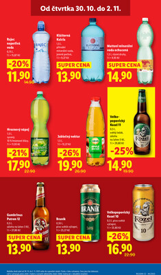 Lidl Čtvrtek od 30.10. do 2.11.2025