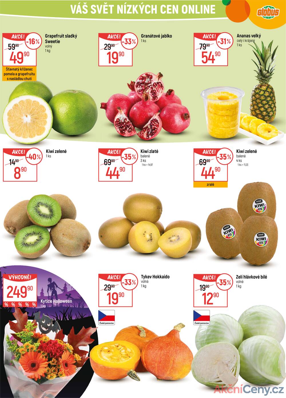 Leták Globus - Akční leták Globus 29.10. - 4.11.2025 - Globus Praha - Centrum Černý Most - strana 1