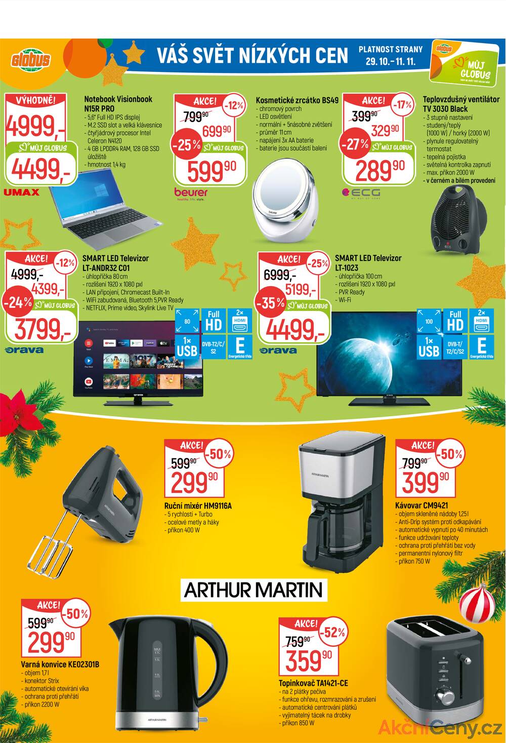 Leták Globus - Akční leták Globus 29.10. - 4.11.2025 - Globus České Budějovice - strana 34