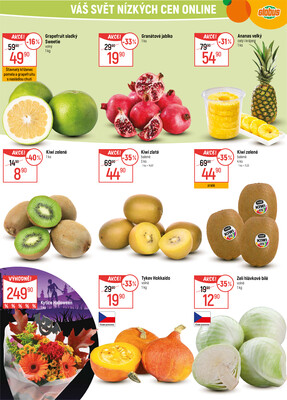 Akční leták Globus 29.10. - 4.11.2025 - Globus České Budějovice