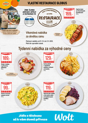 Akční leták Globus 29.10. - 4.11.2025 - Globus Trmice u Ústí nad Labem