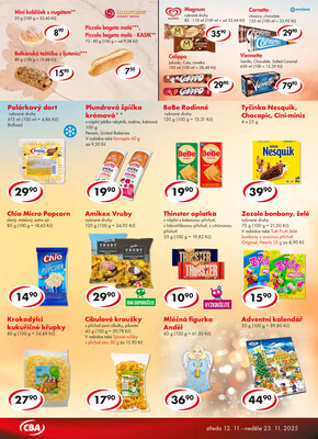 CBA potraviny od 12.11. do 23.11.2025